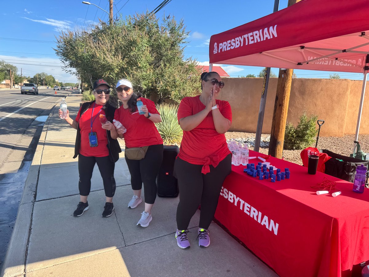 PresHealth's tweet photo. ❤️This weekend, 62 Presbyterian participants across 8 teams came together to support the American Heart Association and raise awareness for heart health. Thank you to the American Heart Association for bringing our community together, and to ABQ Ambulance for providing support . https://t.co/GNN4d3yew9