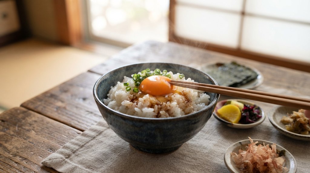 leevice02's tweet photo. For new rice, use a little less water than usual.

Freshly harvested rice contains a lot of moisture, so using the usual water mark tends to make it too soft. Reducing the water by just under 10% from the mark helps the grains stand up nicely.

Drop an egg onto a bowl of this rice and you won’t need any side dishes.

新米は、水をいつもより気持ち少なめに。

収穫したてで水分を多く含んでいるので、いつもの目盛りだとやわらかくなりがち。目盛りから一割弱ひくと、粒が立ちます。

この一杯に卵を落とせば、おかずはもう要りません。