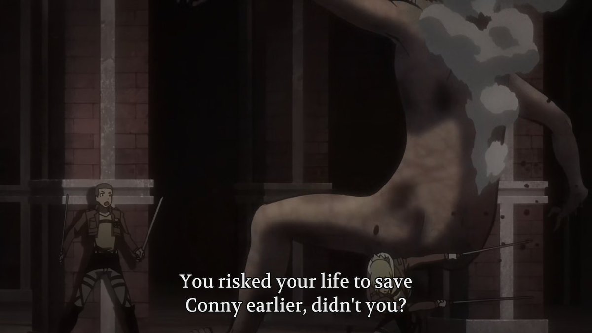 AquariiSa's tweet photo. If you ask AOT "fans" to pay attention to anything other than action scenes they get scared https://t.co/jE3GmQVnt6