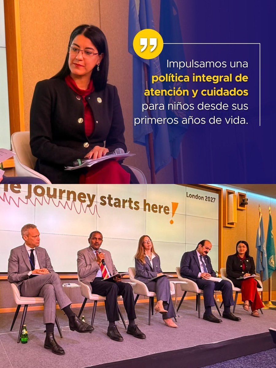 Educacion_Ec's tweet photo. 🌎 ¡Invertir en la primera infancia es construir el futuro! 🇪🇨

En el marco de la 81.ª Asamblea General de las Naciones Unidas, la ministra @GildaAlcivarOk participó en eventos paralelos. Entre ellos, en la segunda jornada del encuentro “Invertir en la Primera Infancia, es Construir el Futuro”, organizado por UNICEF, como parte del camino hacia la Cumbre Mundial sobre Financiamiento para la Primera Infancia 2027. 

👧🏻🧒🏻 Durante su intervención en el panel de alto nivel “De la ambición a la acción: liderazgo de países y ciudades”, la Ministra compartió la experiencia de Ecuador y las acciones que se impulsan para garantizar más oportunidades desde los primeros años de vida.

Desde el Ministerio de Educación, Deporte y Cultura se fortalece un modelo dual de transformación:
🏫 PTEEI: una inversión de USD 25,3 millones que contempla 1.417 instituciones educativas, beneficiando a más de 95.000 niños y las capacidades de más de 14.000 docentes.

🏠 SAFPI: atención de #EducaciónInicial directamente en el entorno familiar y comunitario, llegando actualmente a más de 20.500 niños.

#UNGA81
