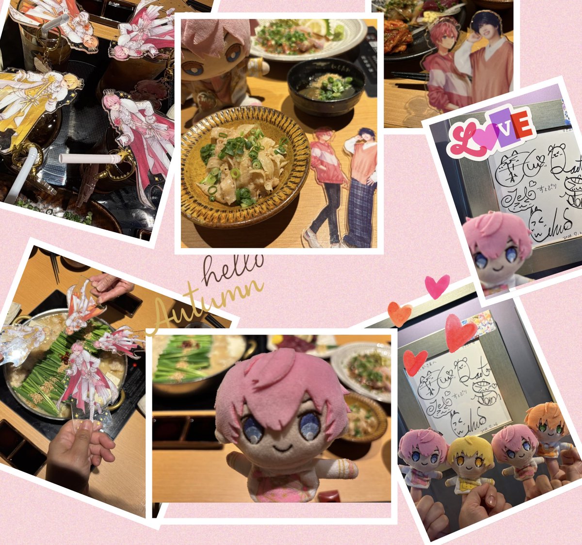 ykah1103's tweet photo. 遅ればせてのアリツアお疲れ様兼、早めの忘年会。
みんなそれぞれの場所で毎日を頑張ってるからたまにゆっくり集まれる日を作って大好きなことを直接話せる機会は最高♡
さとみくんおはようございます☀️
私たちの真ん中にいつもいてくれてありがとう💕 https://t.co/pXPN4HQN8D