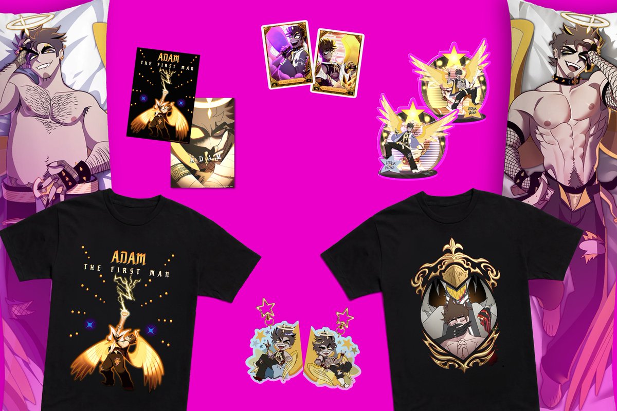 infj_crezz's tweet photo. Can't get enough of the first man? No worries✨He's here to entertain!💖 Rock N' Roll with Adam, but with double the trouble!🤘

💖collectibles: https://t.co/34G3j6TzjZ💖
💖t-shirts: https://t.co/VhLyd2tjfo💖

#hazbinhotel #hazbinhoteladam https://t.co/PZ2ai8cp4s