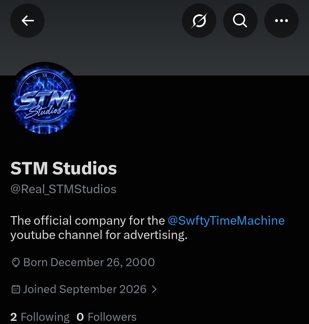 Real_Swfty's tweet photo. I'm proud to announce @Real_STMStudios where I posted all my youtube channel videos uploads and advertise for it. https://t.co/UQINjJVpSm