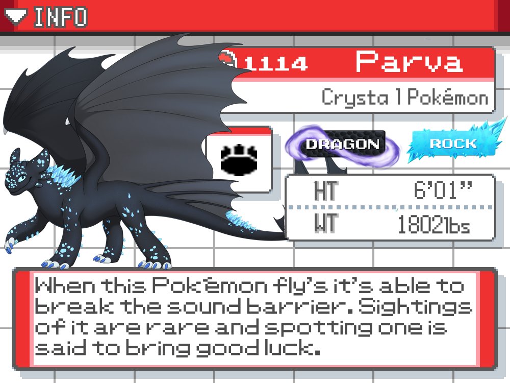 lander_will's tweet photo. Why👏make👏a👏ref👏sheet👏when👏you👏could👏make👏a pokedex👏entry? https://t.co/LT3dW0YQvQ