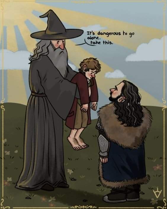mellon_heads's tweet photo. The Hobbit (in a nutshell)

Art by theredhound on tumblr https://t.co/TahMGoSn14