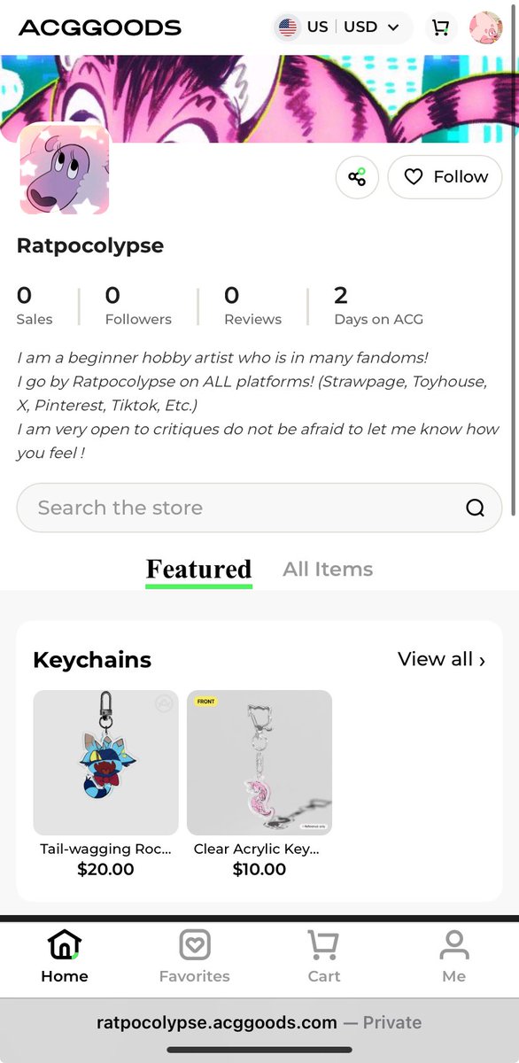 Ratpocolypse's tweet photo. First two products launched! Thank you so much to @ACGGoods for approving me ❤️ #store #acggoods #slimerancher https://t.co/SdVB9NoOV8
