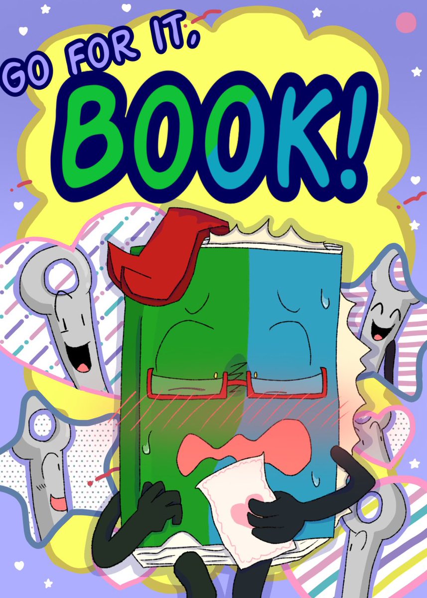 starry_leafy404's tweet photo. I got @categoryoone into watching Go For it, Nakamura, so of COURSEEE I had to do a silly redraw :3
#bookbfdi #needlebfdi #needlebook #bfdi #osctwt https://t.co/kXhWhGywA1