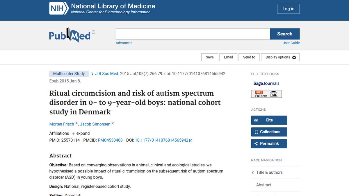 StGermain1776's tweet photo. @RadioFreeTom Ritual circumcision and risk of autism spectrum disorder in 0- to 9-year-old boys: national cohort study in Denmark
https://t.co/2q1vgL5oOr
A WOLF IN SHEEP'S CLOTHING = @SecKennedy 
Why RFK Jr  does NOT facilitate verifiable sources for this controversial study?
#circumcision https://t.co/rwCkR80yG3