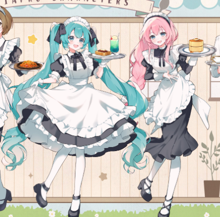 DailyNegitoro's tweet photo. Day 766: Miku retro cafe illustration :) #初音ミク #巡音ルカ #ネギトロ #negitoro #mikuluka #VOCALOID https://t.co/PTi6NEqDDP