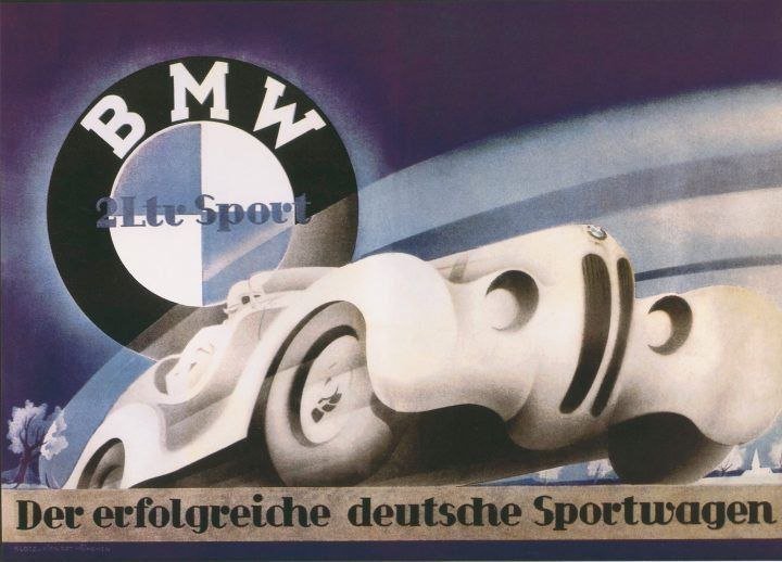 Clear14___88's tweet photo. 1. German Fanta 1941 advert 

2. 1936 BMW Add by Klotz Kienast, Munich https://t.co/Ka4VcVNBl4