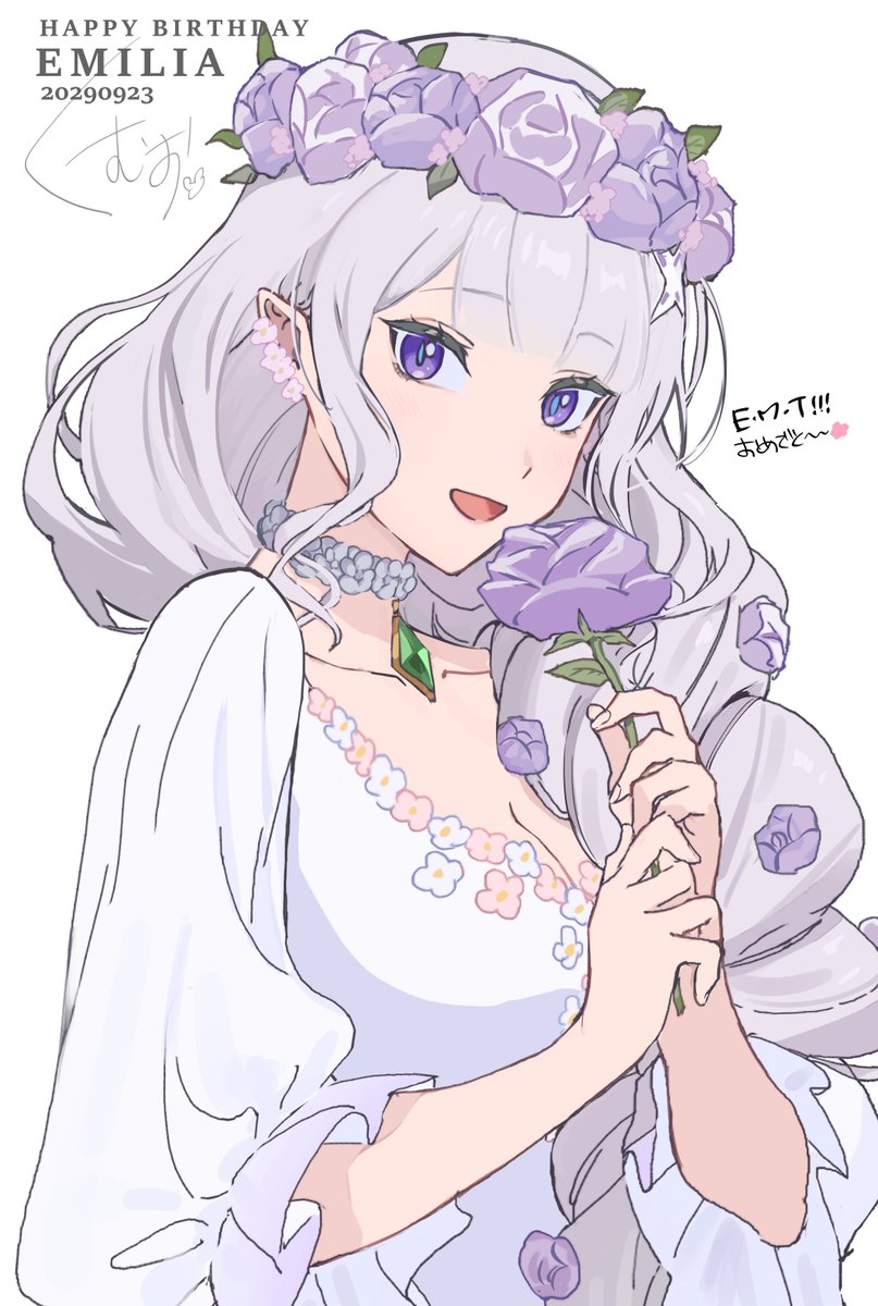 roikumama's tweet photo. 『こっち向いて、エミリアたん』
今年の衣装とてもとても可愛いよ！！！
#エミリア生誕祭2026
#エミリア誕生祭2026 https://t.co/IkyqBrTxfr