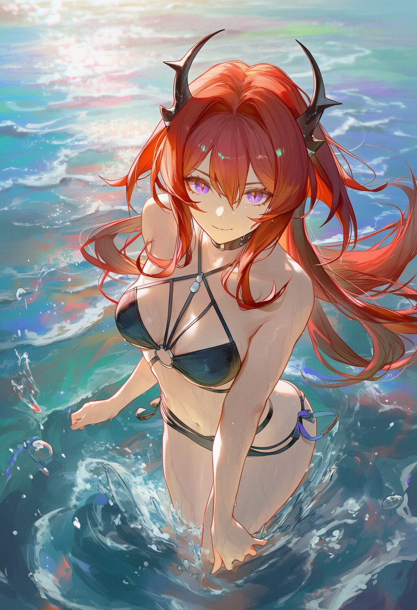 meikura_sfw's tweet photo. #surtr #arknights https://t.co/vaOhA5e0We