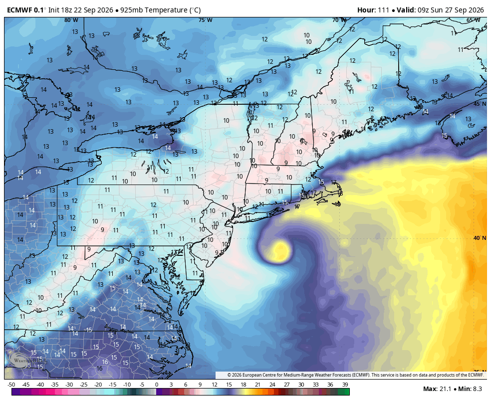 BigJoeBastardi's tweet photo. 18Z run: warm spot 700, 850, 925 with ragged eye on simulated cloud shot.  at the least a subtropical storm worthy of classification if it verifies. What is needed is a recon to show the structure so we can match it again with other features that were classified.  At https://t.co/Xjc3ch70TW