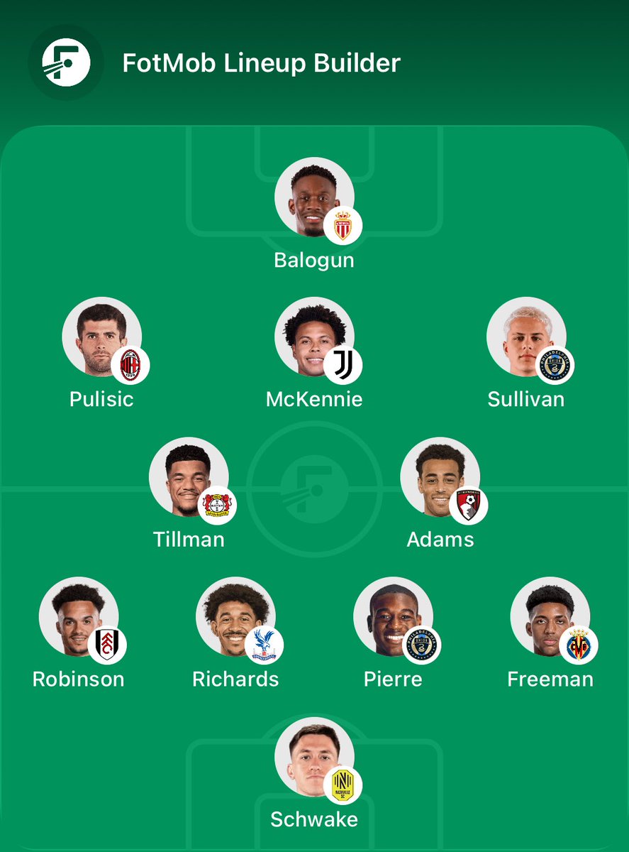 USMNTOtaku's tweet photo. What’s everybody’s best USMNT starting XI when everyone is healthy and available? I’m curious to see. 

This is mine. https://t.co/dGPftEcch3