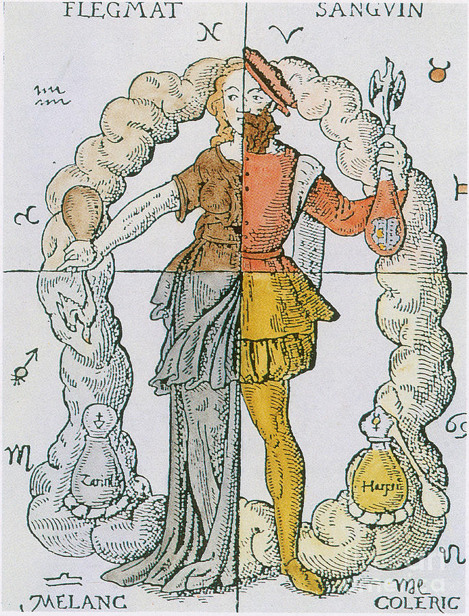 vilestrawpage's tweet photo. All of them are based off the four humors of medicine which was a real thing! It's outdated, but people used to think our emotional state and health were connected to fluids in our bodies! Those emotional states have names and thats what theyre derived from! https://t.co/sAzu1dCkqc