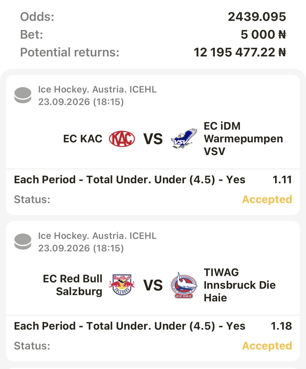 plutostats's tweet photo. Under 4.5 goals in every period. (2k odds) mixed. 🏒

Code: 3L6TJ

Global Code: MN6TJ

Not on Afropari yet? Join now 👉 https://t.co/gBluY3ZRI2

App: https://t.co/JLC4V0e77K

welcome code: PLUTOSTATS https://t.co/QN48mlyDqw