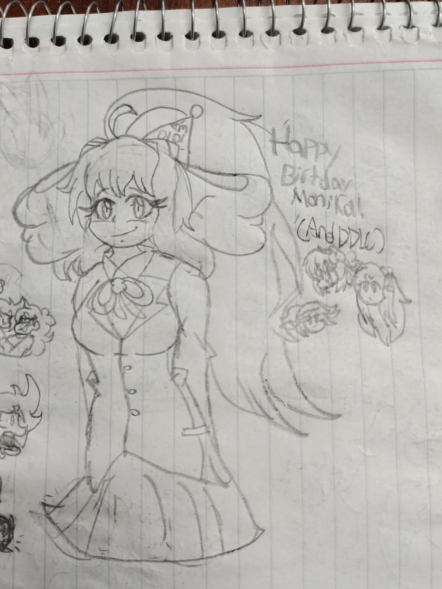 NikoTheArtist27's tweet photo. A quick sketch but happy birthday to Monika!
#dokidokliteratureclub #DDLC #Monikaddlc https://t.co/4WqIdOT6jk