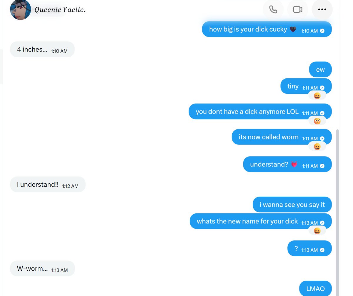 Clancked's tweet photo. LOL look at this pathetic loser, I expect you all to be this submissive 💕 https://t.co/w52ZMeirG5