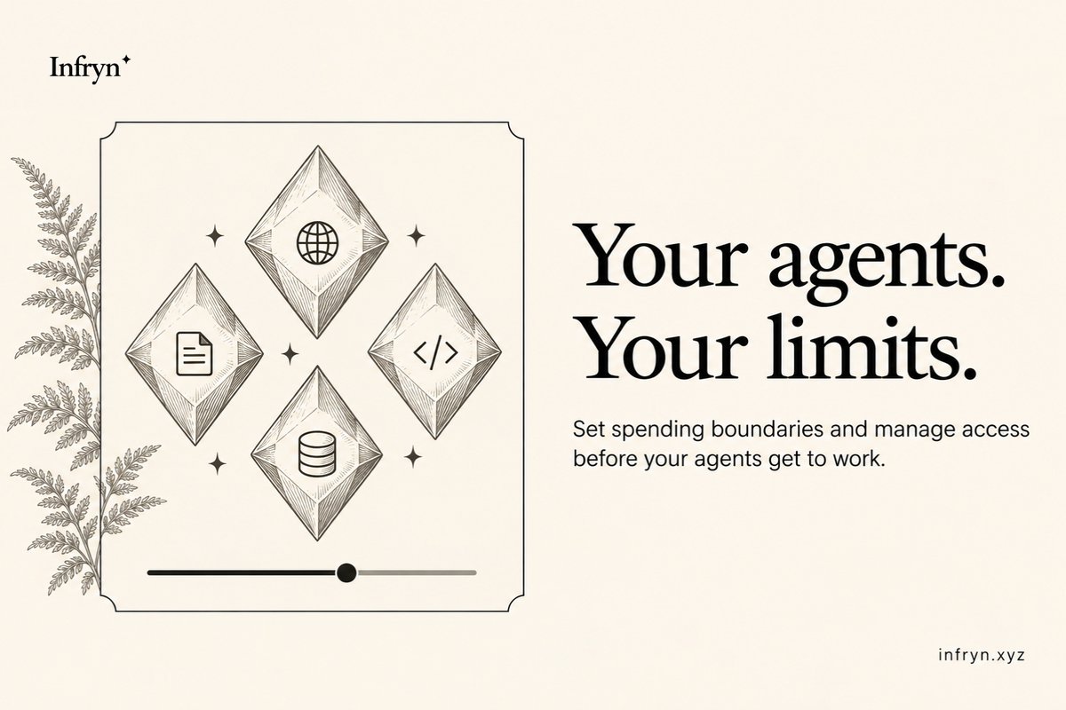 infryncompute's tweet photo. Give Agents a Budget

Set the spending boundaries before your agents start working.

Infryn brings agent budgets and access controls together so automation operates within limits you define.
