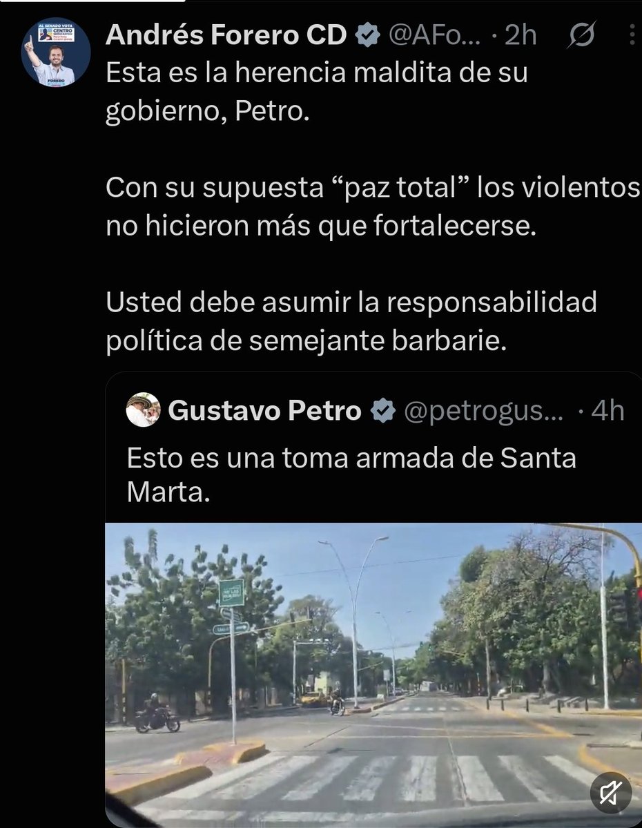 tavo2366's tweet photo. Cuando el 2 de septiembre de 2022 las disidencias asesinaron a 7 policías en el Huila, al entonces representante @AForeroM
no le pareció "herencia maldita" de Duque ni de nadie. Solo pidió dar con los responsables y "no más concesiones a los violentos". 

Hoy, con Petro ya fuera, sí es herencia maldita de la paz total.