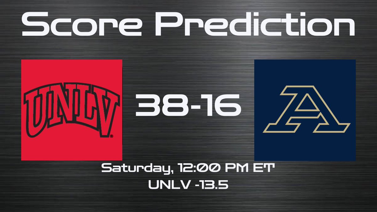 CollegeFBonX's tweet photo. Score Prediction

UNLV vs Akron https://t.co/JahTfzwmub