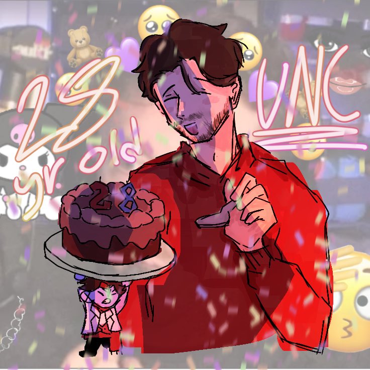 caseryz's tweet photo. HAPPY BIRTHDAY YOU 28 YR OLD UNCCCC!!!!!!! @iJackeryz (Making one of these took me a lot of time Bc one of these is made by THE CAMPGROUNDERS AS WELL! they js added all their rotoonz!!!) https://t.co/ZXl6L6ixjZ