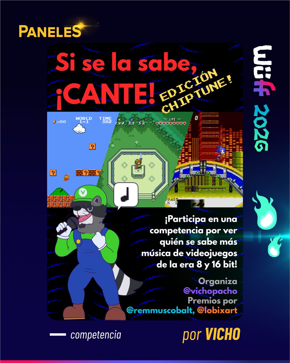 WuellasPro's tweet photo. [EN] More great PANELS wait for you at Wüff 26’: Cars, Chiptune, Fables and the Fur Raymi! 🦊🧠🎤

🎟️ https://t.co/o5bOwqp9ex 🎟️

[ES] Más PANELES bacánes te esperan en Wüff 2026: Autos, chiptune, Fábulas y la Fur Raymi! 🦊🧠🎤

#furcon #furry #wuff https://t.co/nv7QKEszYy