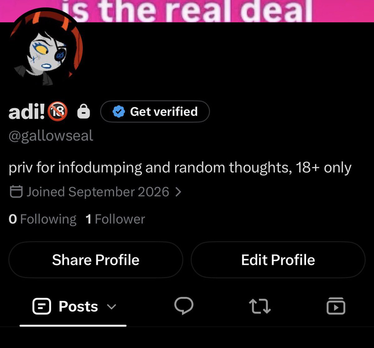 pi0neerten's tweet photo. HI FANS please come join me over at @gallowseal it’s worth it i promise https://t.co/f7bN4IZaqP