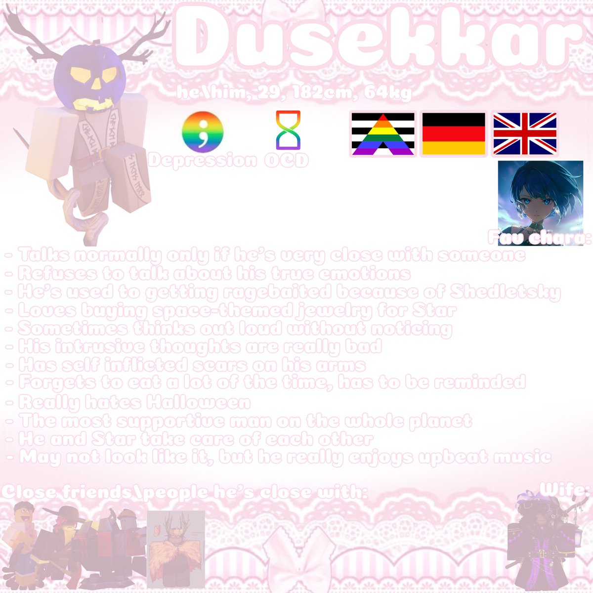 Forsakencov's tweet photo. "hey rate my dusekkar headcanon but i had to get my yumeship in there because spacemagic canon🤤🤤🤤"

#Forsaken #forsakenroblox https://t.co/hAyzEuj47M