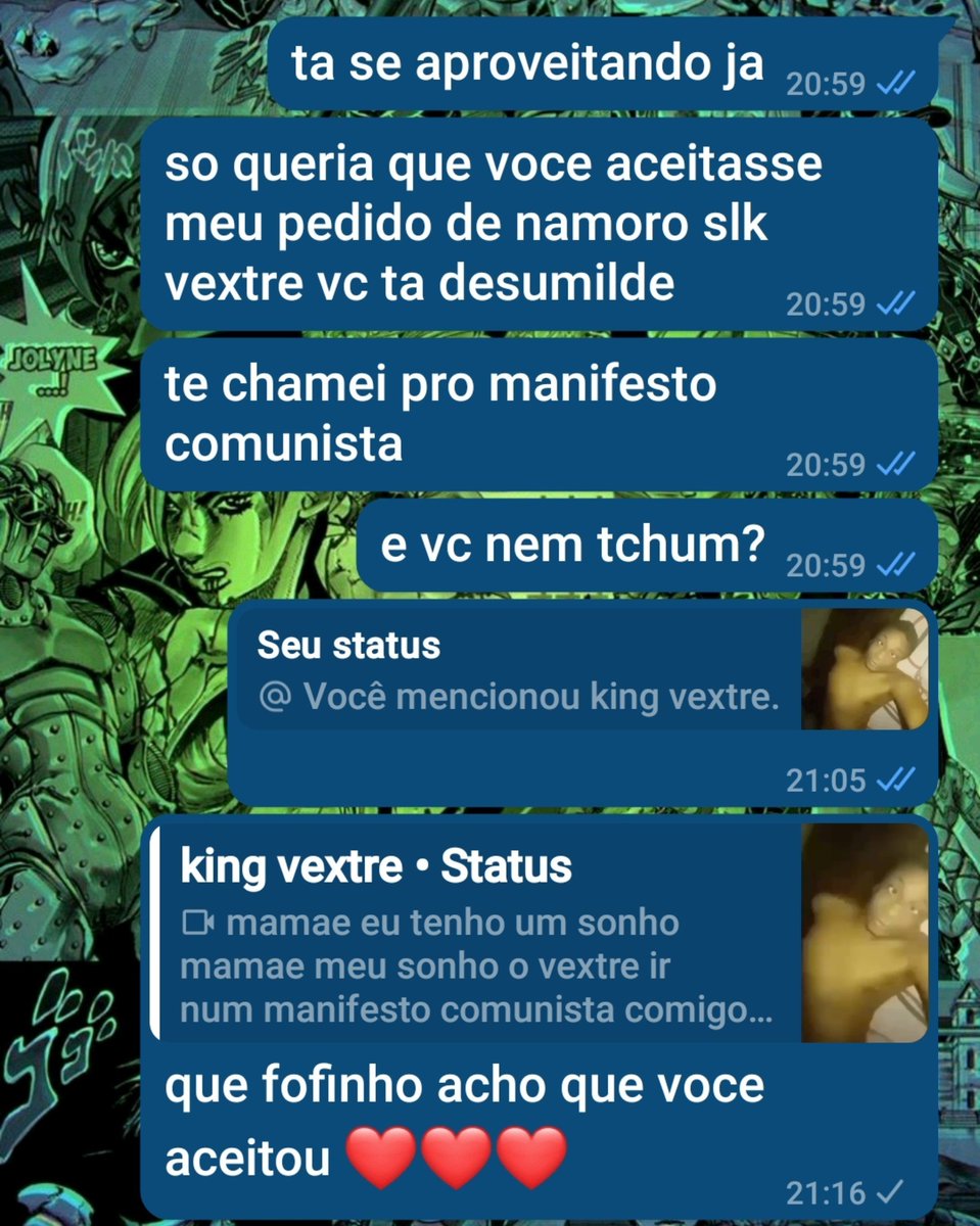 fr0kiiiitpl's tweet photo. acho que o maior hit do ano foi o top 1 lolcows repostar meus status 
#vextre #vextre157 https://t.co/fGgvCuWGHL