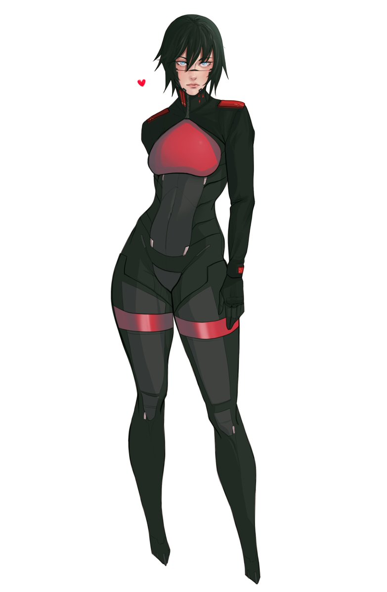YURMAY_'s tweet photo. Stretching out her gf's jacket to be cute. #signalis #art https://t.co/jiniB8wSqm
