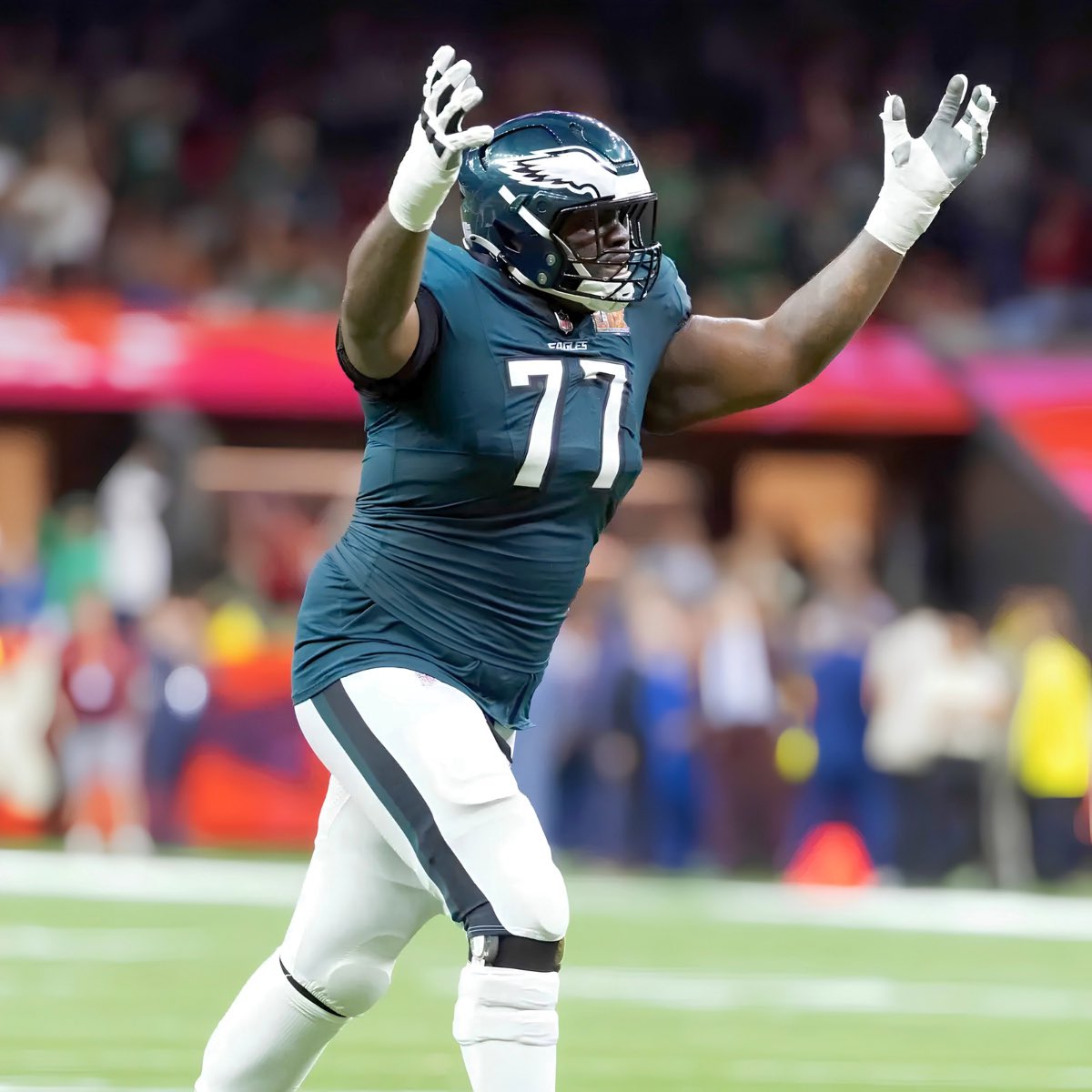 _EagleTimes's tweet photo. 🚨 Mekhi Becton on a possible Eagles reunion:

"Tell Howie to call me." 👀 https://t.co/jGlrNDI9Sx