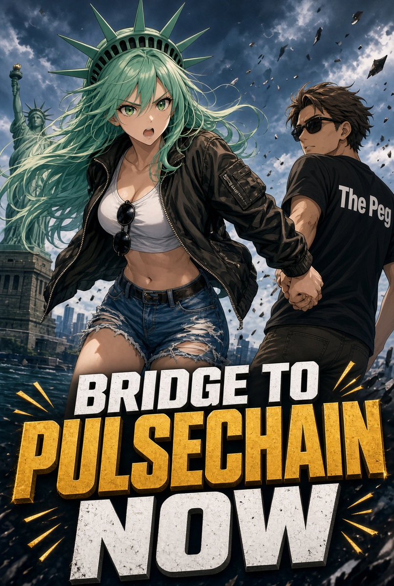 LibertySwapFi's tweet photo. Before things get really serious and E6 is released, Iโd like to remind everyone: bridge to PulseChain NOW.
The game is on. You donโt want to be left behind during what could be some of the most important events in our lifetime.
Peg and Prosper. ๐ซก https://t.co/RY6P7cEfDA