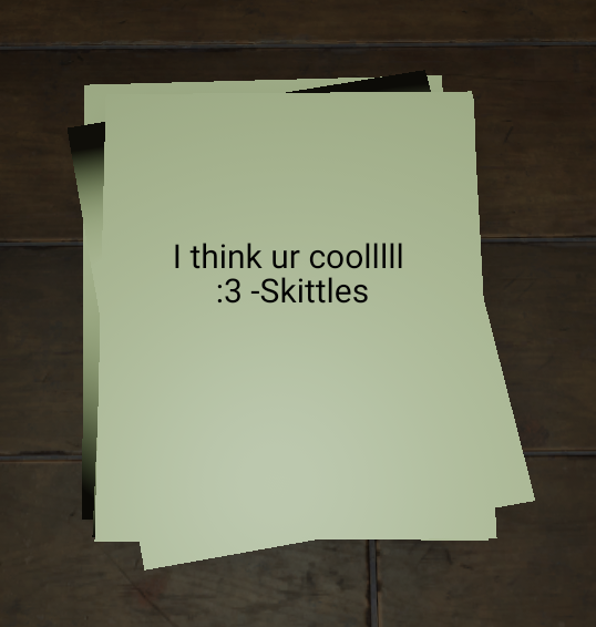SOLDIERRAGDOLL's tweet photo. LETTER 7.
THANK U SKITTLES!? I THINK UR COOLAS WELL. https://t.co/k5CPybkn2E
