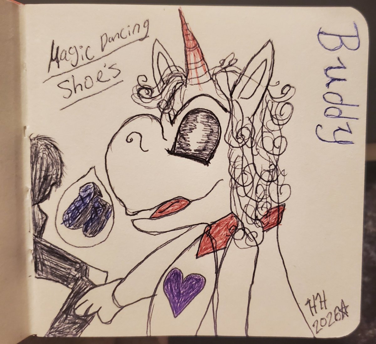 HALEYHORNE48801's tweet photo. Some #buddy drawings #buddytheunicorn 🦄🔪 https://t.co/nxRHFYVAfz