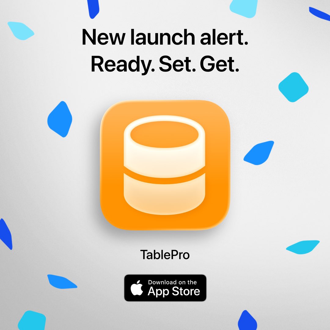 tableproapp's tweet photo. TablePro is now available on App Store now.

Download now https://t.co/zP5Xz2xxvf https://t.co/sWCJ2j8Xtv