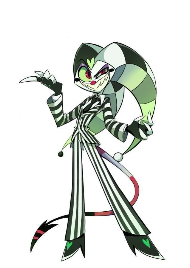 Emma00445's tweet photo. Dressed to kill and ready to steal the show! 💚🖤
#HelluvaBoss #Fizzarolli #Beetlejuice #HelluvaBossFanart #Vivziepop https://t.co/xDX30Eqwcm