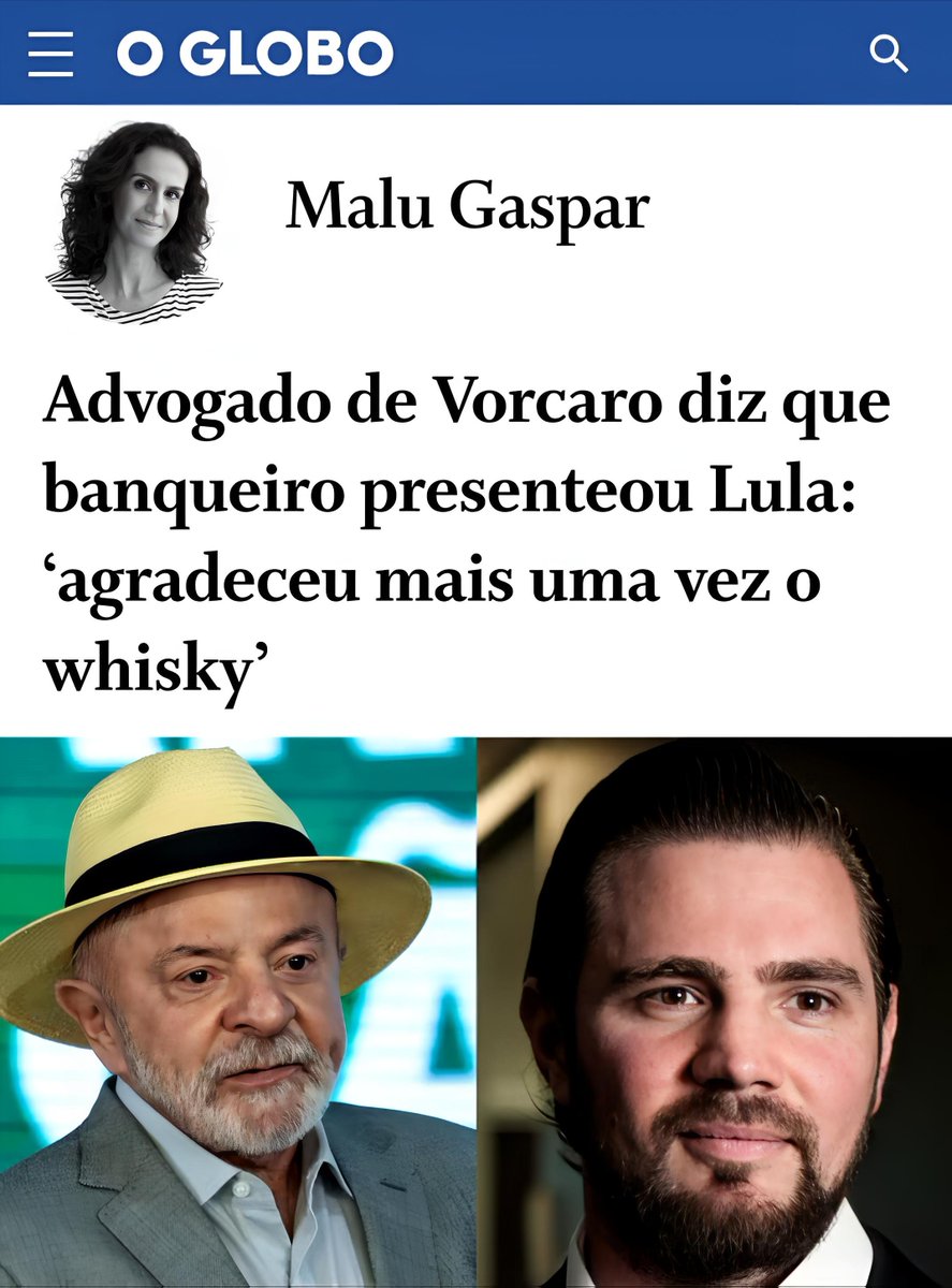 MichelcSales's tweet photo. "Há, há... Eu SABIA que tinha mais "CAROÇO" no meio desse ANGU.

Quer dizer então que o nosso "querido" LUIZ INÁCIO também recebia MIMOS do BANQUEIRO BANDIDO? Quem poderia imaginar, hein?

E vou além: se isso for confirmado, essa garrafa de WHISKY foi só o aperitivo. Vai aparecer mais coisa por aí.

Podem esperar!