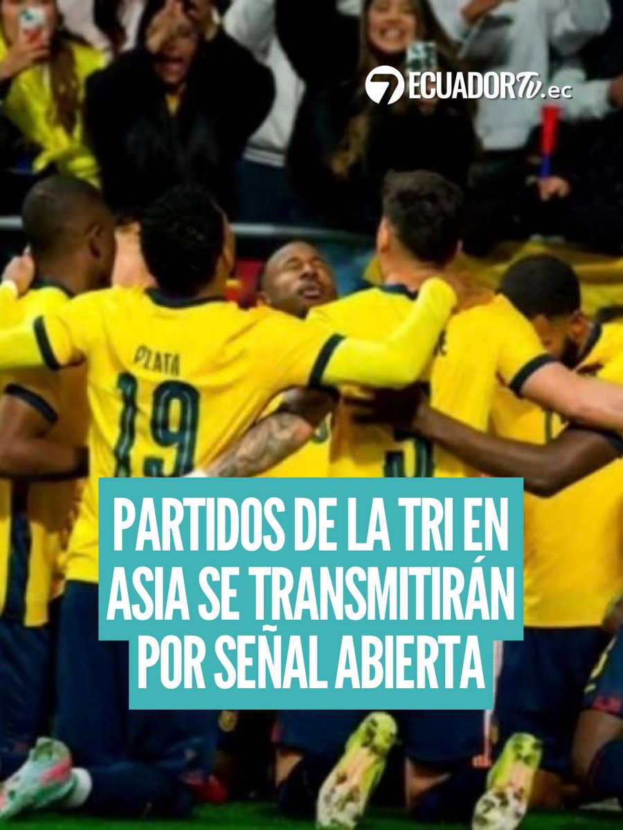EcuadorTV's tweet photo. #Deportes | Estos son los dos canales que transmitirán los partidos de La Tri en su gira por Asia.
https://t.co/q3h4mbIGEj https://t.co/5fdIceDRKp