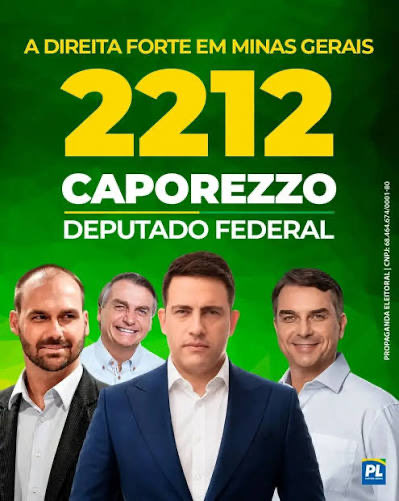 emnsp2020's tweet photo. Alô Mineiros  🤝

Mostre que vocês são Patriotas de verdade,vote 

Caporezzo 2212 😎
@caporezzodm 🫡
Deputado Federal por Minas Gerais 2026 🇧🇷 https://t.co/a0VVDRXaoZ