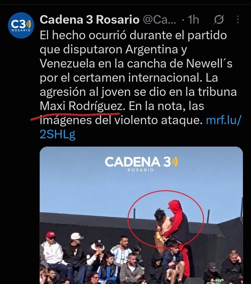 dam93lam26's tweet photo. No conformes con ensuciar el nombre de Newell's ahora también meten el nombre de Maxi Rodríguez en la misma noticia https://t.co/jfIYWCYaz3