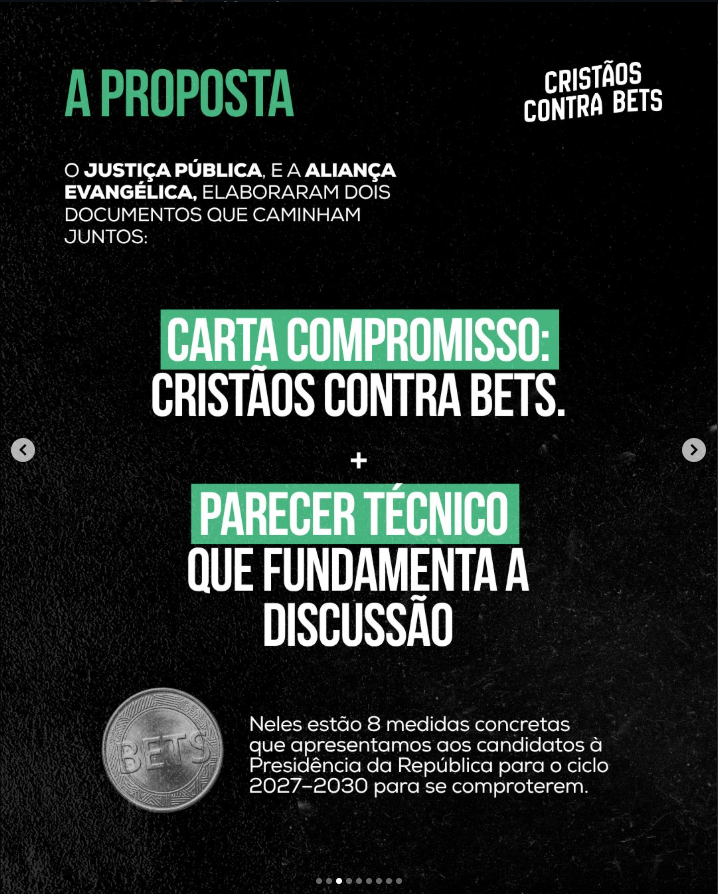 matheusnobrga's tweet photo. CRISTÃOS CONTRA BETS 🚫

Assine o abaixo-assinado! 

O Justiça Pública, juntamente com a Aliança Evangélica, Associação Brasileira de Cristãos na Ciência e Médicos de Cristo mobilizam os cristãos a se levantarem contra o problema das bets! 

➡️ https://t.co/gfM7LnYcG8 https://t.co/ONY42mMab9
