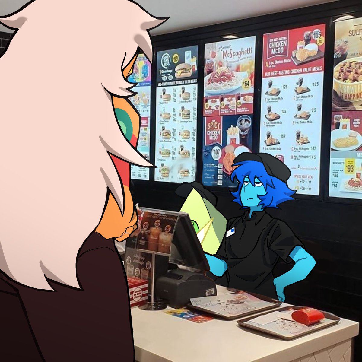 inWA4RNTsX64755's tweet photo. ？
#StevenUniverse #Jasper #LapisLazuli #Peridot https://t.co/txJ5eUfJW4