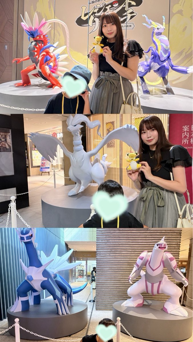 kiyone0622's tweet photo. #レジェンドリサーチ 伝説ポケモン立像見に行った！かっこよかった！！！メリープもいたの嬉しい☺️⚡️ https://t.co/dh2txjeVzn