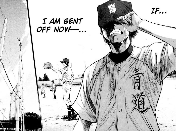 myswfan's tweet photo. eijun’s growth always get me that’s the boy who would get off the mound with tears in his eyes and a guilt for needing the team to cover for him… but each loss, each failure, each hit someone gets off him teaches eijun to be stronger https://t.co/WcEHBNMjda