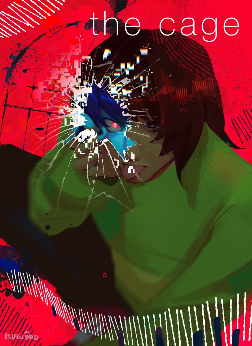 thebugzden's tweet photo. Kris if they were an emo album cover 

#deltarune https://t.co/o3yu3P4mfs