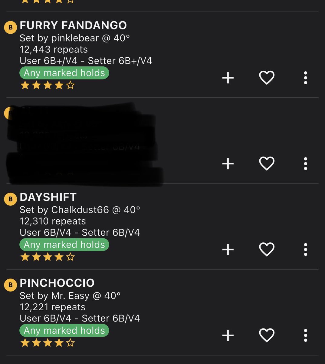 FayDonkey's tweet photo. Been working down the benchmarks for the Moonboard and I can’t wait till I reach this block https://t.co/nsRMSMOaJU