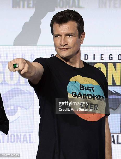 millicay95's tweet photo. At first I thought it wouldn't make sense because he aged out, but given the direction Lanterns went with, I kinda wish I could see the alternate version of the show where Nathan Fillion, prolific Hal Jordan voice actor, was chosen for the show instead of Kyle Chandler. https://t.co/atCJuOdGYH