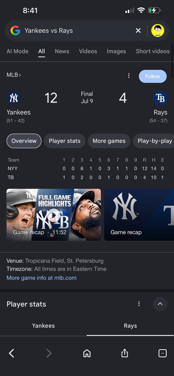 M1keyBITW's tweet photo. @_volpeshelmet @LombardIsKing_ Sooo how did we give the Rays BTA last time when he pitched? https://t.co/qye32SIyZk