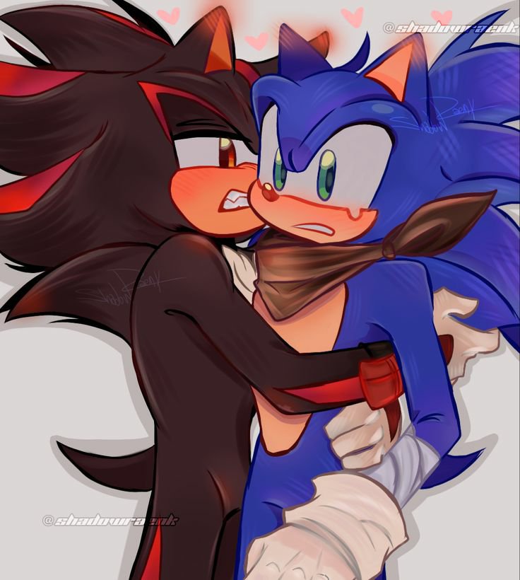 shadow98xo's tweet photo. Caught between a kiss and a blush. 💙🖤❤️ https://t.co/DW5lfQ7lQI
